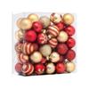 Christmas Ornaments 4cm Plastic Ball Pendants Christmas Tree Pendant Red Gold Silver Green 70 Pieces ABS Plastic Christmas Balls