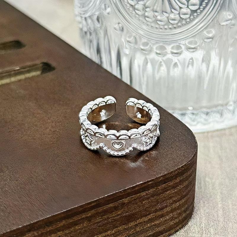 Super Flash Temperament Square Zir*****Pen Ring Light Luxury Niche High-End Ring Simple Fashion Jewelry Women