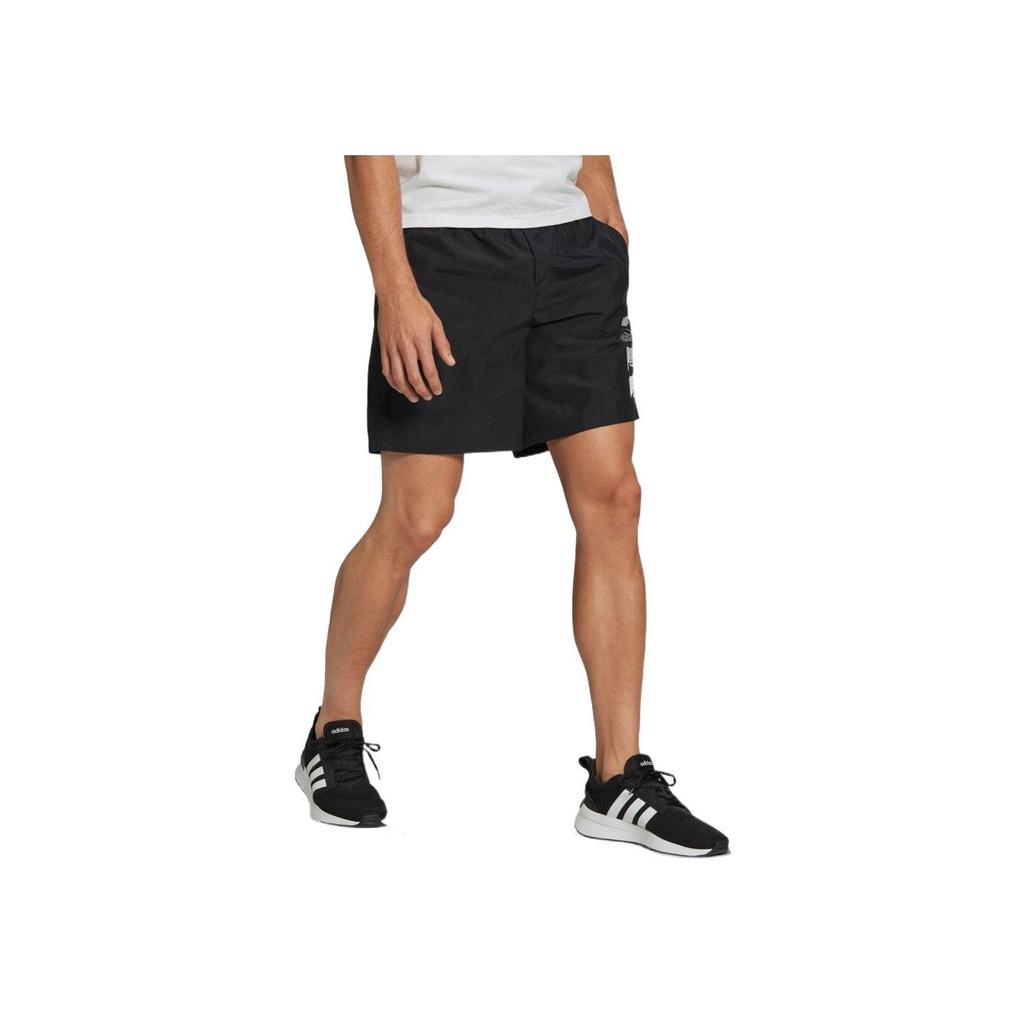 Adidas Ležérní sportovní Logo Woven Shorts Pánské kalhoty černé HE1886