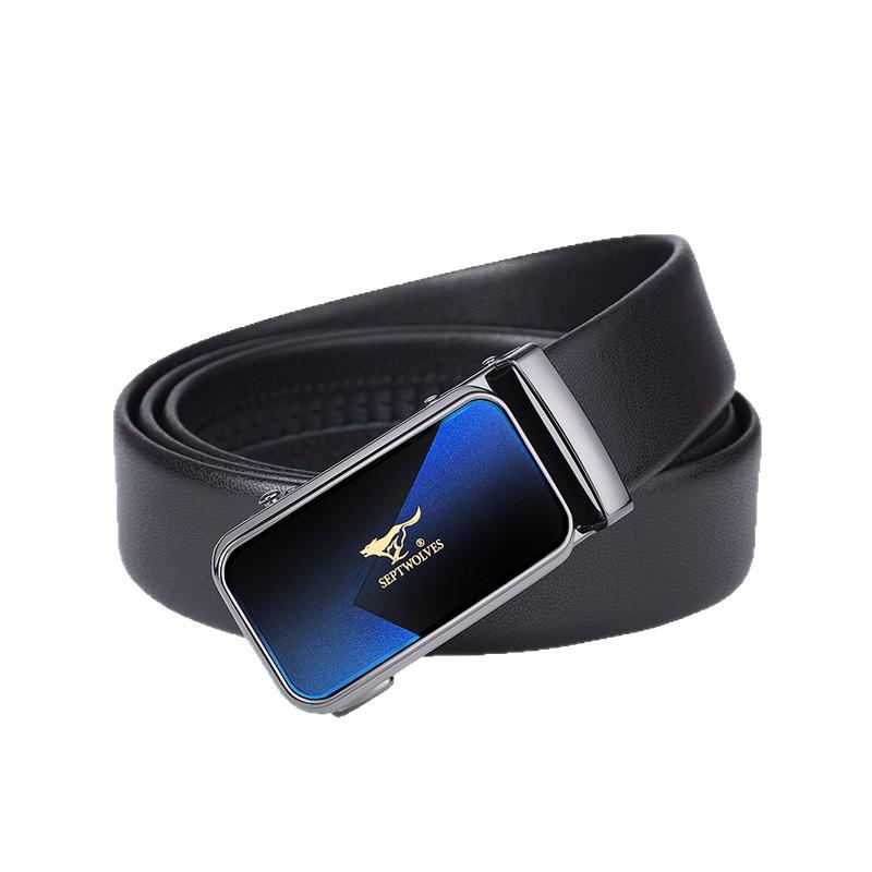 Belts for Men's Business Automatic Buckle Belts Cowhide Belts Gift Belts