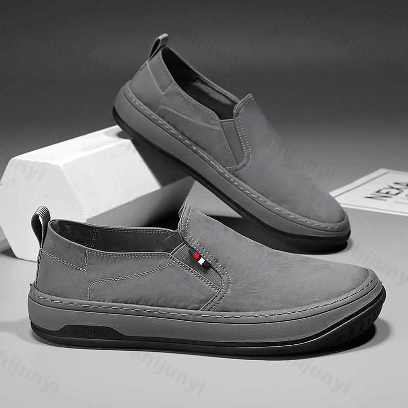 Fashion Men's Shoes Ice Silk Cloth Canvas Shoes Casual Sneakers 2025 Breathable Men Trend Slip On Platform Student Zapatillas Tenis