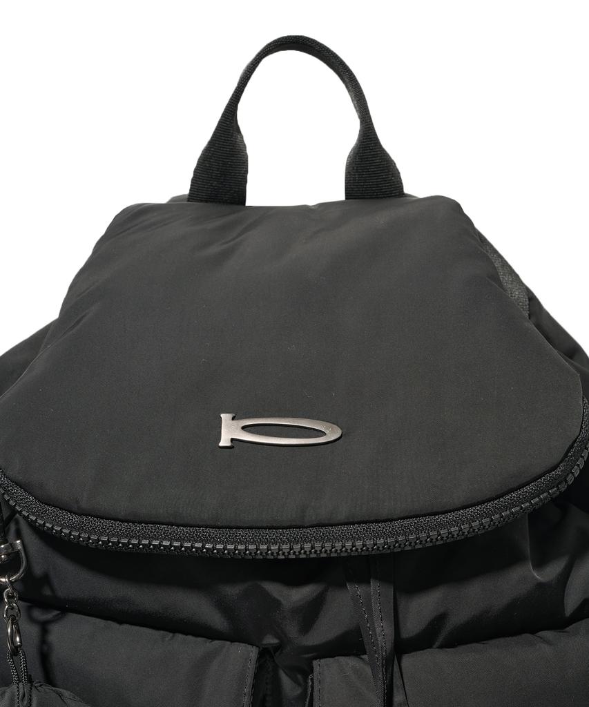 Physical Department Bear Keyring Padded Backpack_Black