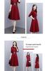 Plus Size Waist-Cinched Long Sleeve Shirt Dress for Women - Spring/Autumn 2026 Mid-Length Elegant Style