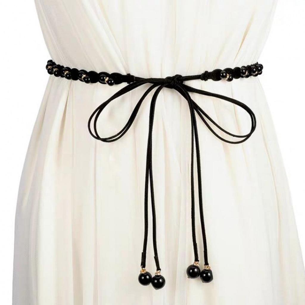 Giantree Tassel Braided Waist Belt For Women, Skinny Tassel Braided Bowknot Waist Rope Belt For Skirt Dress - Product Details
