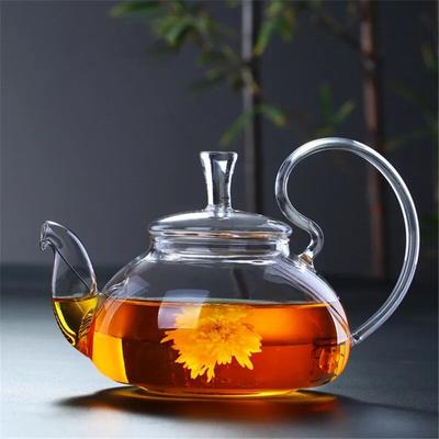 Transparent Heat Resistant Glass Pitcher Coffee Flower Tea Pot with Hle Large Blooming Teapot Hot Cold Kettle Juice Water Jug