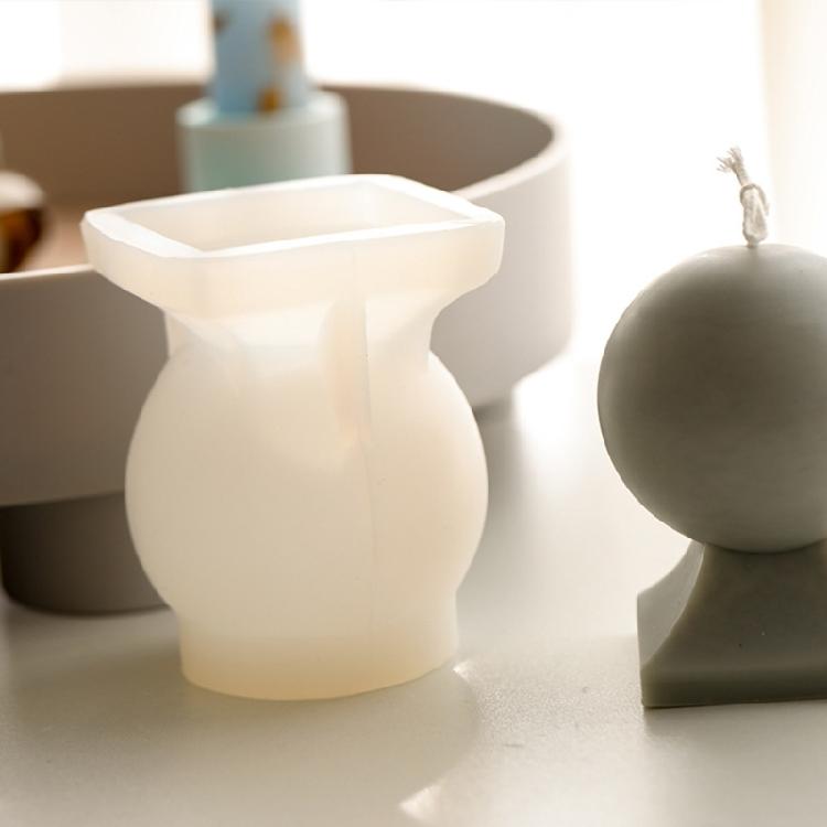 Candle Mould Resin Casting Molds DIY 3D Silicone Mould Ball-Shaped Candle Molds