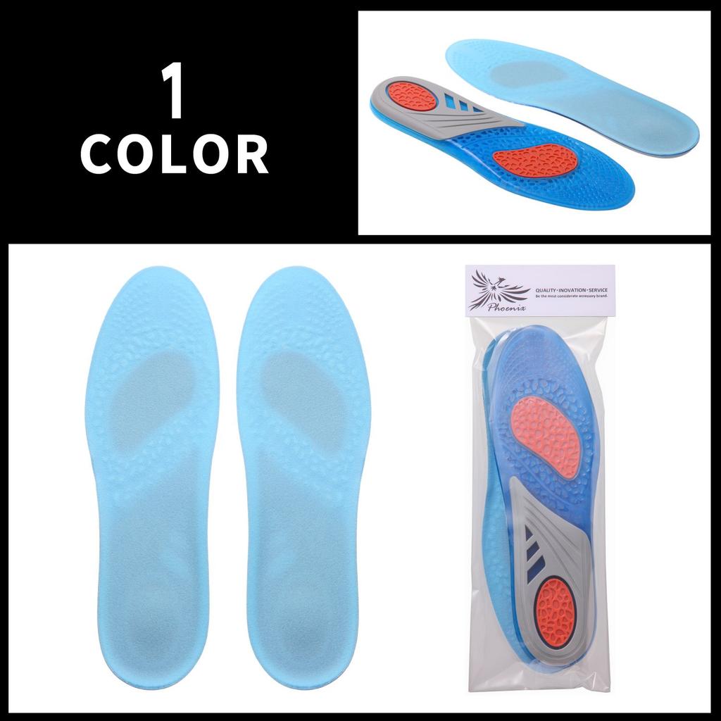 PhoenixSole Shock Made of Breathable Silicone Perfect for and Everyday Adjustable Size Insoles, Absorbing, Comfortable, Soft, Gel, Sports, Walking,