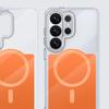 For Magsafe Wireless Charge Phone Case for Samsung Galaxy S26 Plus S25 FE S24 S23 S22 S26 Ultra Magnetic Acrylic Clear Cover