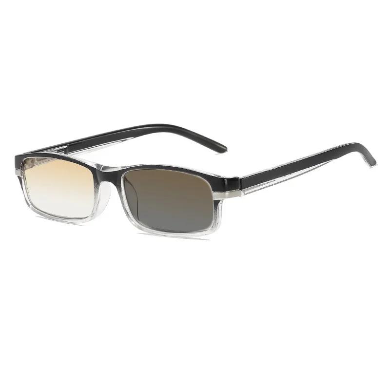 

Фотохромные очки для пресбиопии нового дизайна, унисекс, оправа градиентного цвета, защита от УФ-лучей, очки для чтения, очки для блокировки синего света +400