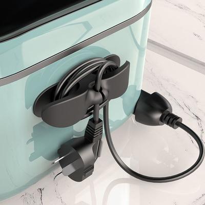 Fixed Plug Kitchen Wall-mounted Storage Clip Power Cord Strongly Stuck Non-perforating Wire Clamp Socket Wire Organizer