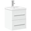 Washbasin Cabinet with Built in Basin White