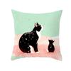 45x45cm Cute Cartoon Cat Pillow Cover Living Room Sofa Office Seat Car Waist Cushion   Home Decoration