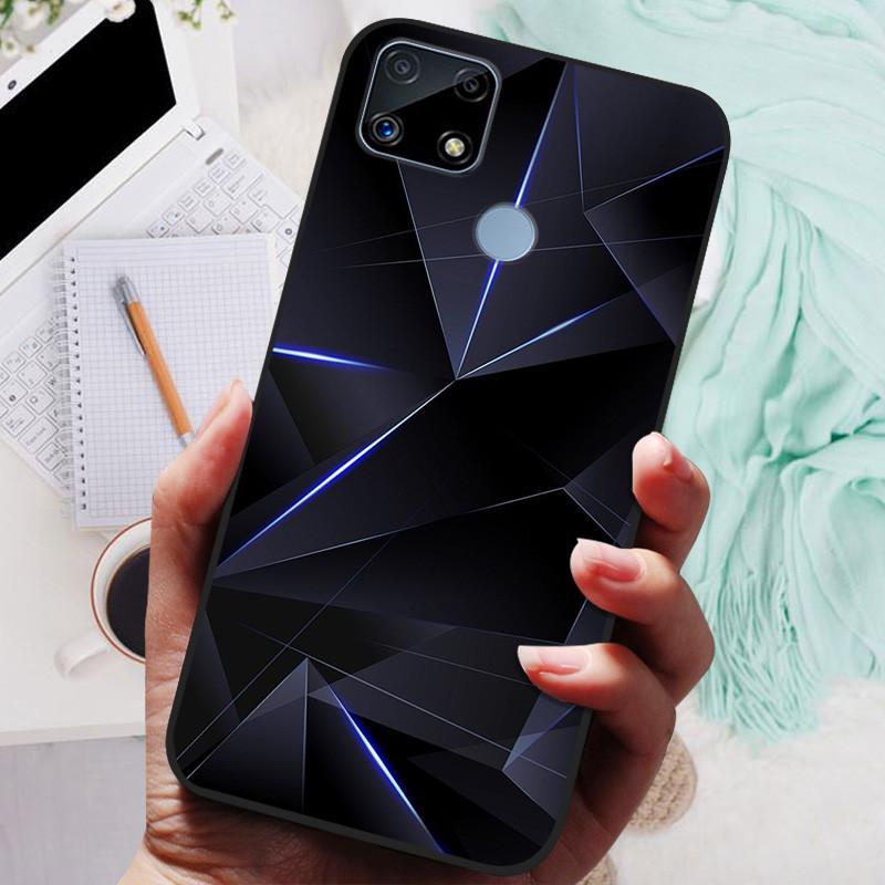 Pro Realme C25s pouzdro Soft TPU silikonový kryt na telefon pro OPPO Realme C25 pouzdro Bumper C25S RMX3195 C 25S nárazuvzdorný kryt Coque