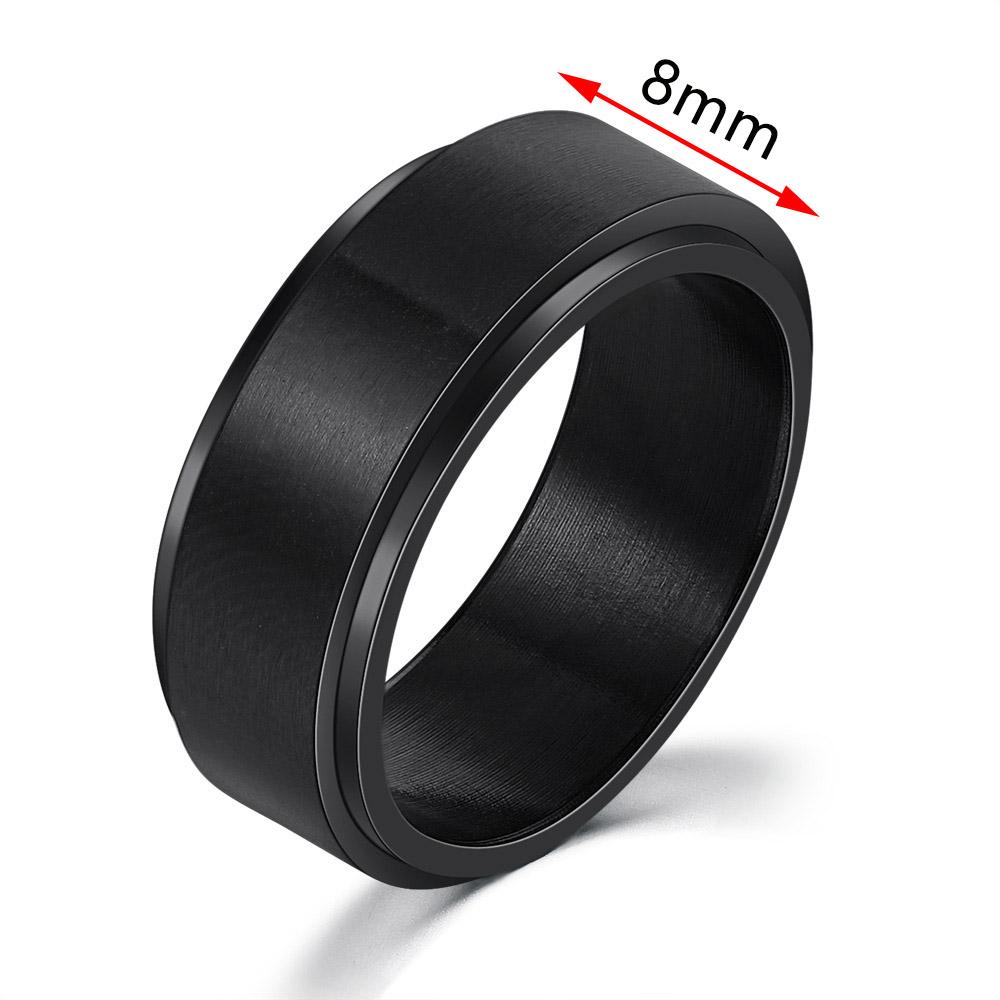 Anxiety Ring Figet Spinner Rings For Women & Men Stainless Steel Rotate Freely Spinning Anti Stress Accessories Jewelry Gifts