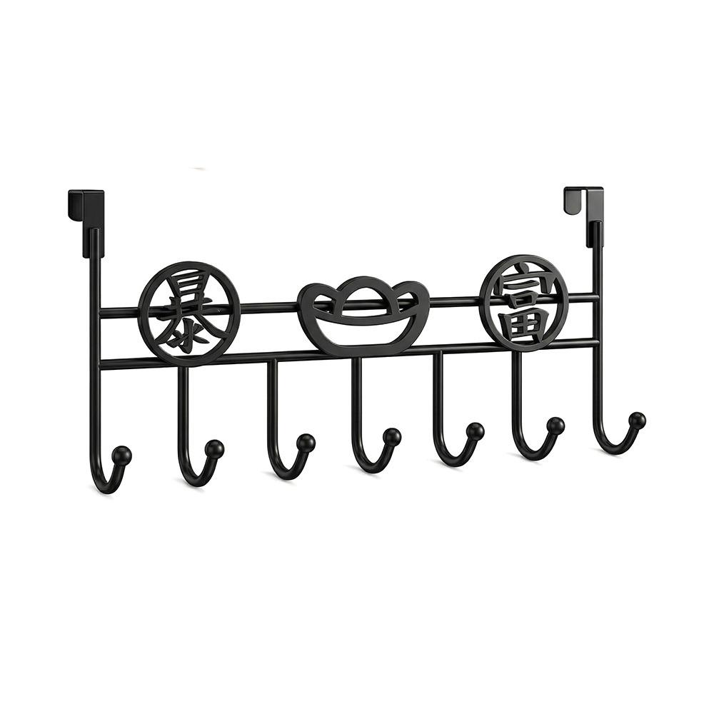 Punch-Free Door Storage Hook Space Saving Hanging Storage Rack Organizer Rack  Wall Hanger