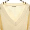 SNIDEL Long sleeve V neck sweater F Ivory knit Women Used