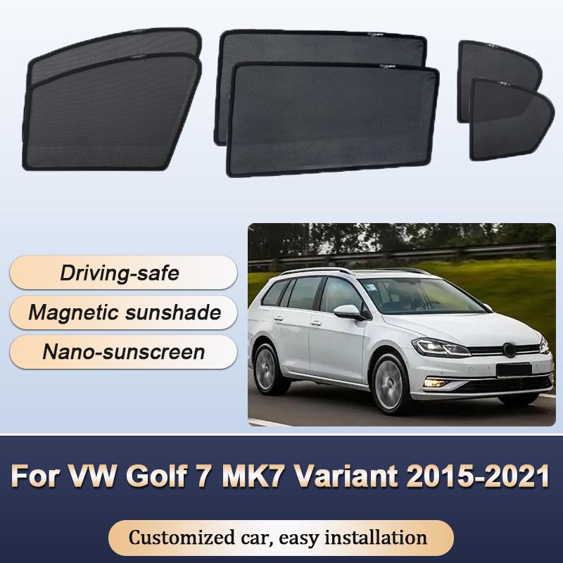 Sun Shades For Volkswagen VW Golf 7 MK7 Variant 2015 2016-2021 Sunshades Magnetic Heat insulation Mesh Visor Car Accessories