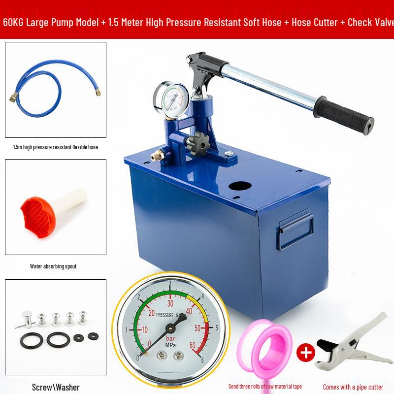 Manual Pressure Test Pump for PPR Water Pipes and Leak Detection