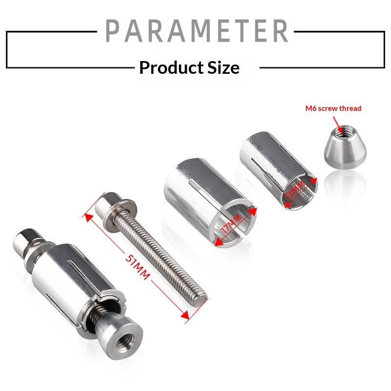 2/4Pcs Universal Motorcycle Expansion Screws 13-19Mm For Handguard Handlebar End Plugs Diy Accessories