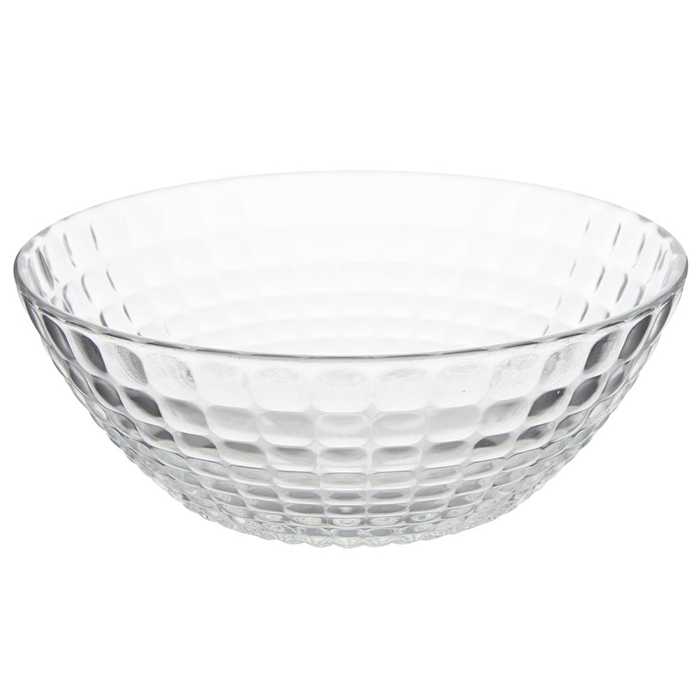 Salaterka Szklana Miska Przezroczysta Zdobienia Duża 22,5cm 1,7L 1szt Panteon