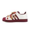 adidas Originals Superstar 2 Abrasion Resistant Low Top Skateboard Shoes Unisex Red White KJ6981(team1723-AO)