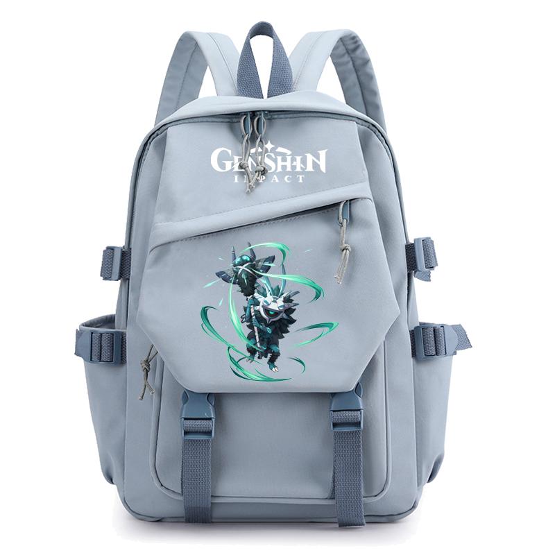 Anime Game Travel Backpack Printed Canvas Backpack for Boy Girl School Bag Students Women Large Capacity Bookbag Usb Charging Kids Gifts