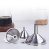 Trichter-Set für die Küche aus Edelstahl, Trichter aus lebensmittelechtem Metall zum Befüllen von Flaschen, kleine Trichter für ätherische Öle und Gewürze