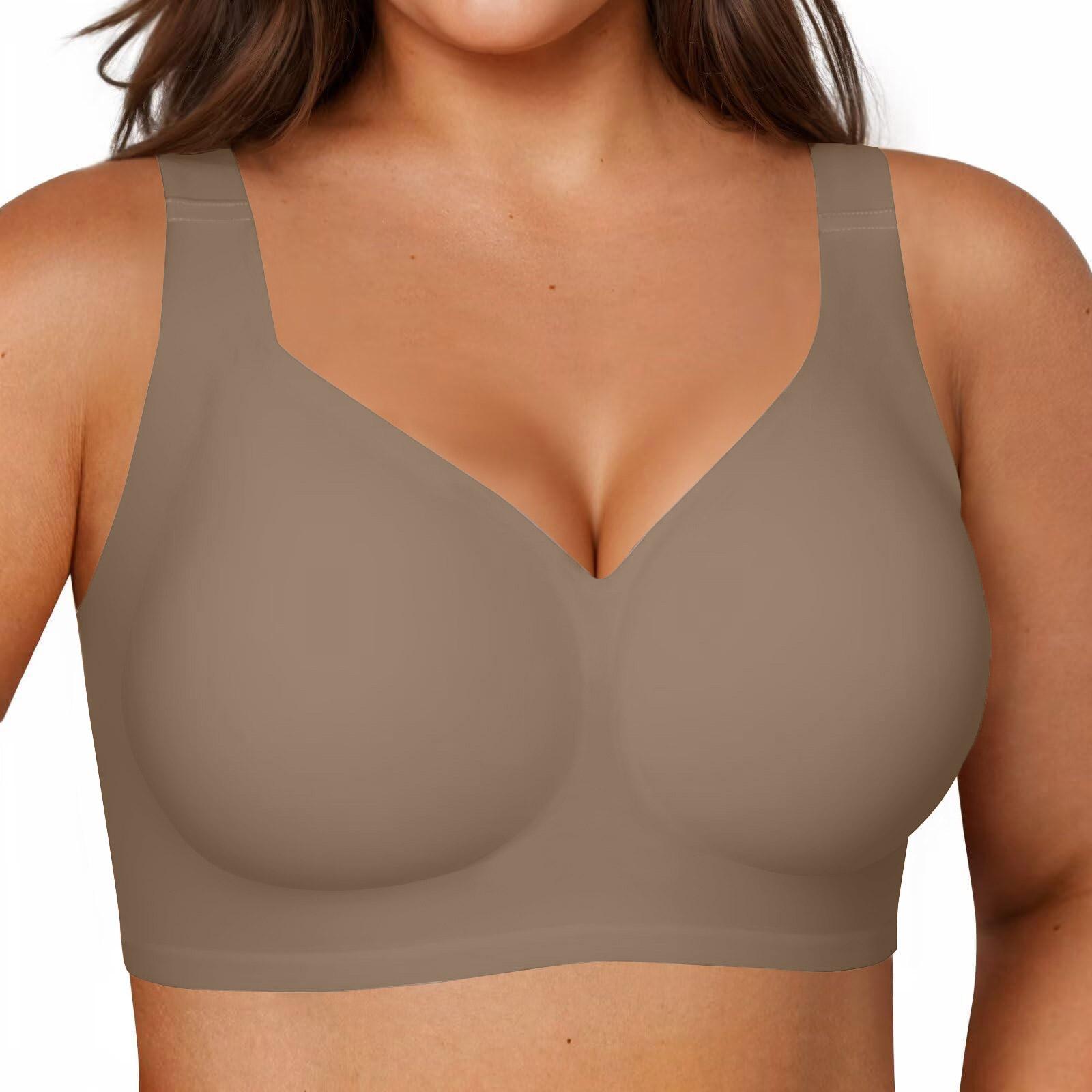

Wireless Seamless Full Coverage Bra for Women Adjustable Straps Soft Stretch Fabric Non Padded No Underwire Comfort Fit 2X-Large