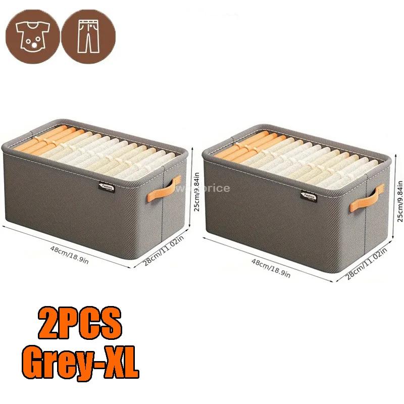 3pcs Clothes Storage Bags Portable Household Clothing Organizer Home Foldable Dust-proof Quilt Storage Container Storage Box