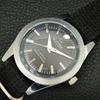 HAND-WINDING SWISS MENS REFURBISHED VINTAGE BLACK COLOR DIAL WATCH a707179-1