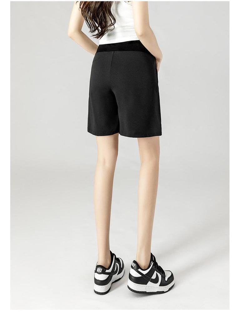 High-Waist Maternity Support Shorts: Trendy, Casual Summer Leggings for Pregnant Women