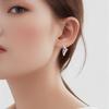 Popular Blue CZ Irregular Geometric Stud Earrings for Women Fashion Zircon Party Gift