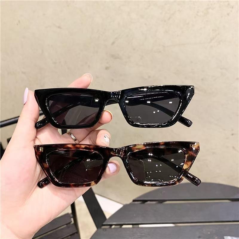 New Sexy Small Cat Eye Women'S Sunglasses Fashion Black Square Sun Glasses Female Retro Colorful Shade Eyeglass