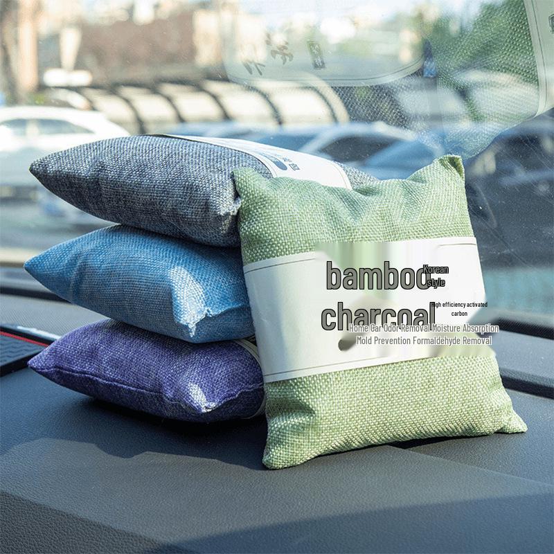 Bamboo Charcoal Air Purifying Bag for Home and Car - Eliminates Formaldehyde and Odors