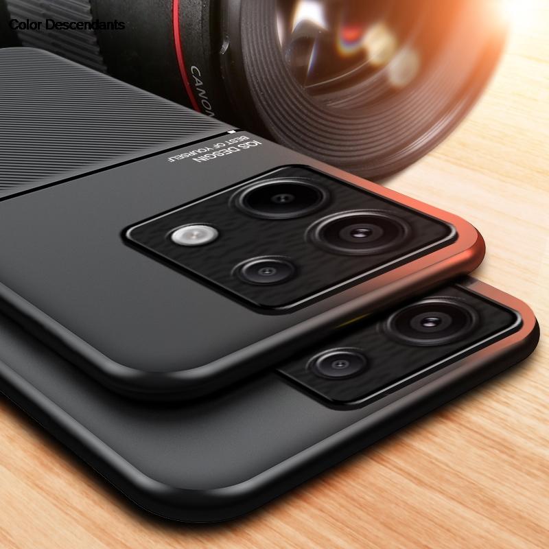 Luxury Car Cover For Xiaomi Redmi Note 13 Pro Plus Case 12 12S 12R Note13 5G 13Pro 4G Magnetic Soft Solid Color Phone Shell On