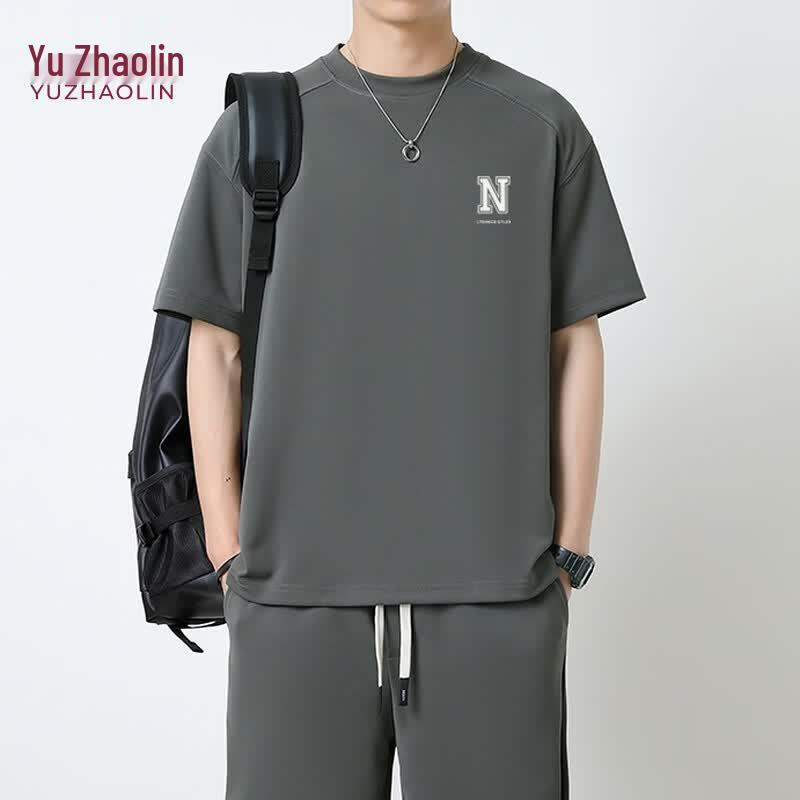 YUZHAOLIN Men s Casual Summer Sportswear Set L