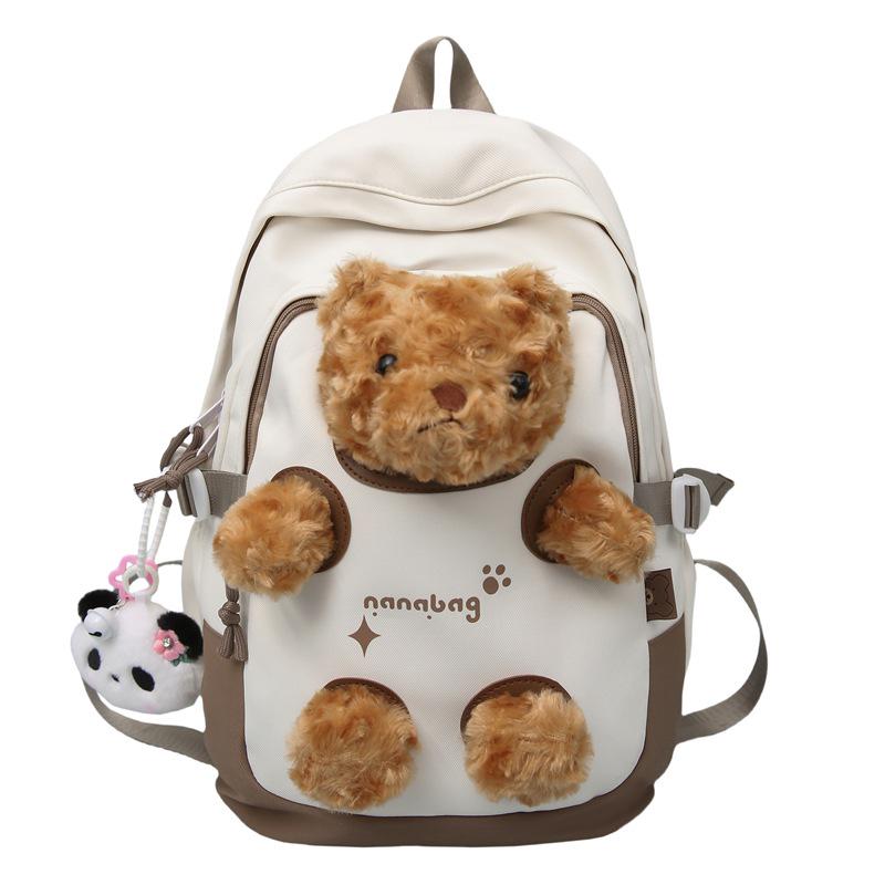 Korean-Style Cute Casual Backpack: Niche Design, Large Capacity, Fashionable Summer Schoolbag