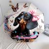 1PC cute dog pet puppy Umbrella Portable Folding Umbrella Iron Frame Hole Bone Structure Outdoor Home Umbrella A14