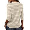 Women's Casual Loose Fit Short Sleeve Top Round Neck Lightweight Comfortable Soft Fabric Polka Dot Pattern Everyday Wear