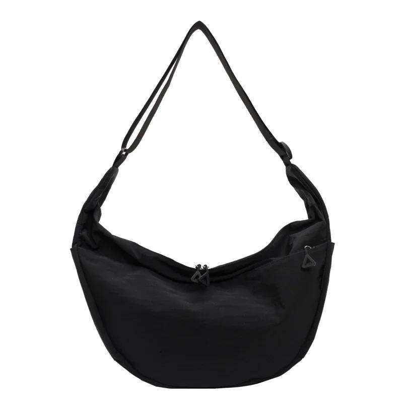 

Легкая однотонная сумка через плечо, многофункциональная сумка через плечо, повседневная простая сумка через плечо в стиле ретро для поездок на работу чёрный