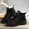Damenstiefel Neue Mode Lässige Sneaker Winter Warm Plus Samt Allround-Stiefeletten Damen Dicksohlige Baumwollschuhe Damen