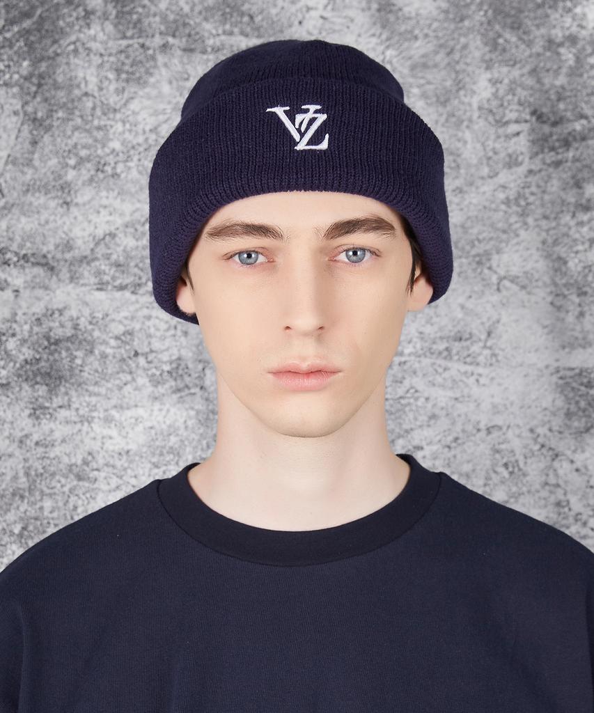 Bajal 3D Monogram Beanie Navy