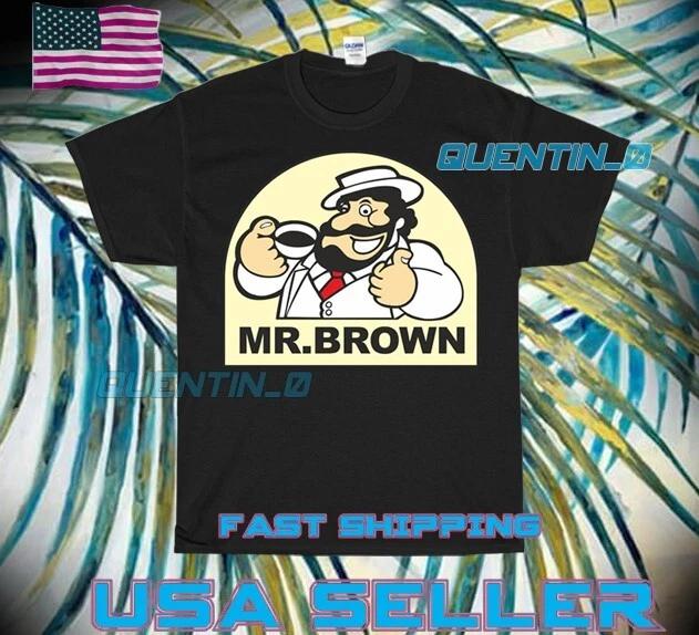 

NEW Shirt PREMIUM MR BROWN COFFEE LOGO T-Shirt FUNNY UNISEX SIZE S-5XL S
