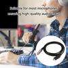 9.84ft USB Male to 3Pin Female Mic Converter Cable Wire Line for Studio Sound Recording with Wide Compatibility Black