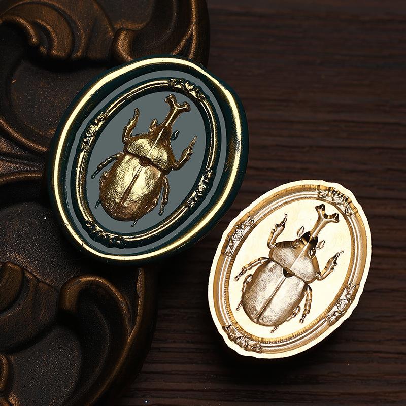 Insect Butterfly Cicada Pattern Wax Seal Stamp Retro Sealing Wax Stamp Replace Head Scorpion Rose Decorate Gift