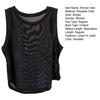 Women Vest Solid Color Loose Fit Sleeveless Tops Round Neck Mesh Yarn Splicing Thin Yoga Sport Tops Daily Wear