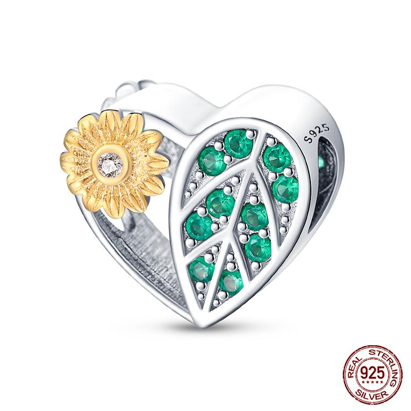 Copper Romantic Heart Series Charms Beads Fit Qikaola Original Bracelet Diy Mother'S Day Jewelry Gifts