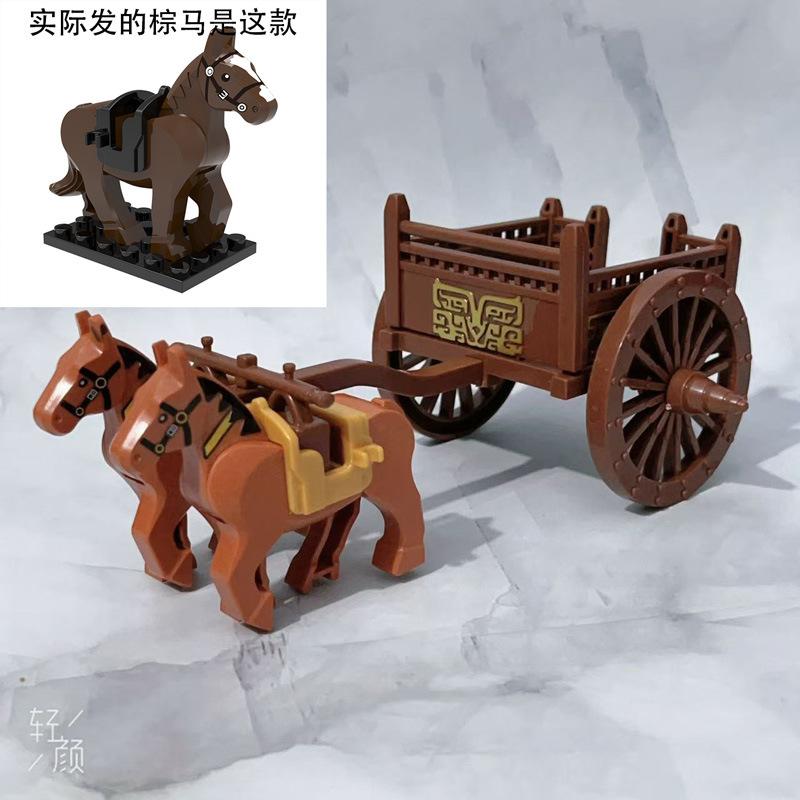 

Колесница из мелких частиц, совместимая с конструктором Three Kingdoms Xiaoxia Boy Toy Assembly