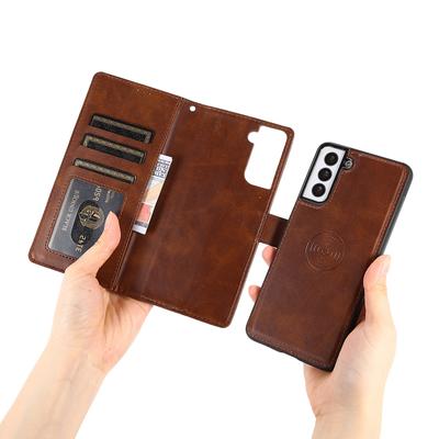 Applicable To Samsung S24 Multi-Function Mobile Phone Leather Case Note20 Two-In-One Protective Case A15 Split Mobile Phone Case
