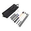Drumstick Set 5 Pairs Drum Sticks Mallets Brushes with Oxford Cloth Bag for Practice Performance